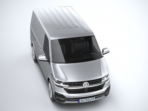Volkswagen Transporter T61 Panelvan 2020 3D Model