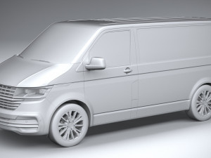 Volkswagen Transporter T61 Panelvan 2020 3D Model