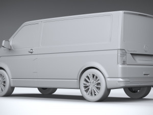Volkswagen Transporter T61 Panelvan 2020 3D Model