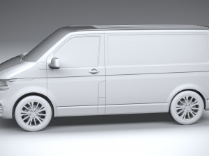 Volkswagen Transporter T61 Panelvan 2020 3D Model
