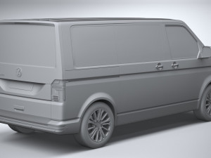 Volkswagen Transporter T61 Panelvan 2020 3D Model