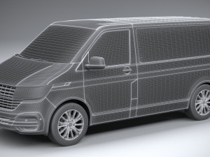 Volkswagen Transporter T61 Panelvan 2020 3D Model