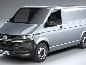 Volkswagen Transporter T61 Panelvan Basic 2020 Model 3D
