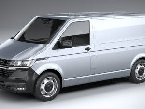 Volkswagen Transporter T61 Panelvan Basic 2020 Model 3D