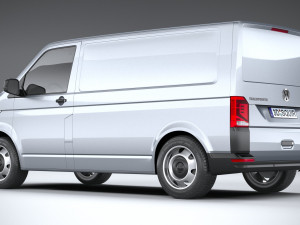 Volkswagen Transporter T61 Panelvan Basic 2020 Model 3D