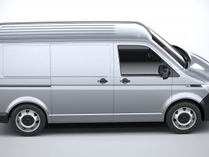 Volkswagen Transporter T61 Panelvan Basic 2020 Model 3D