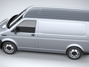 Volkswagen Transporter T61 Panelvan Basic 2020 Model 3D