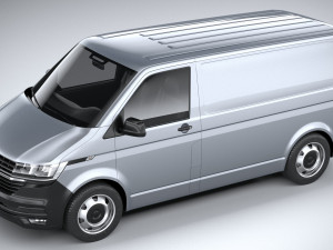 Volkswagen Transporter T61 Panelvan Basic 2020 Model 3D