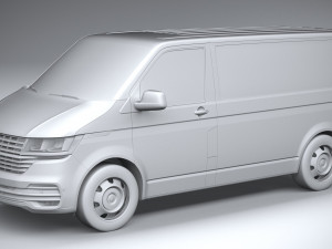 Volkswagen Transporter T61 Panelvan Basic 2020 Model 3D