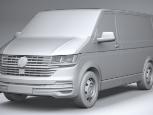 Volkswagen Transporter T61 Panelvan Basic 2020 Model 3D
