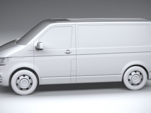 Volkswagen Transporter T61 Panelvan Basic 2020 Model 3D