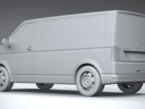 Volkswagen Transporter T61 Panelvan Basic 2020 Model 3D
