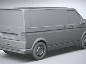 Volkswagen Transporter T61 Panelvan Basic 2020 Model 3D