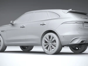 Jaguar F-pace 2021 3D Model