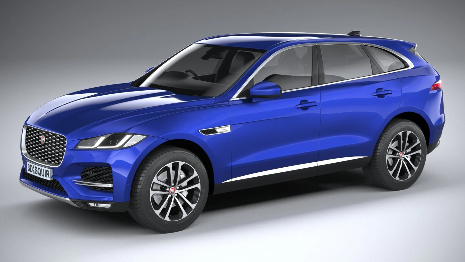 Jaguar F-pace Regular 2021 3D Model .c4d .max .obj .3ds .fbx .stl .blend