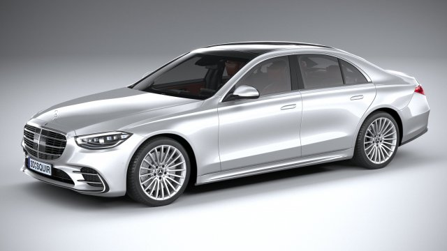 Mercedes-Benz S-class AMG 2021 Modelo 3D .c4d .max .obj .3ds .fbx .stl .blend