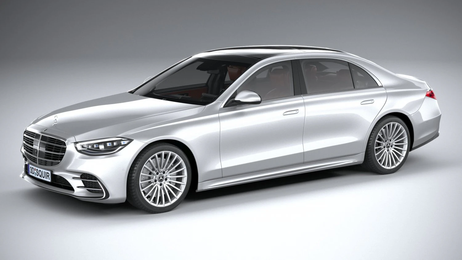 Mercedes-Benz S-class AMG Long 2021 3D Model .c4d .max .obj .3ds .fbx .stl .blend
