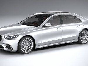 Mercedes-Benz S-class AMG Long 2021 3Dモデル