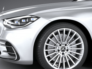 Mercedes-Benz S-class AMG Long 2021 3D Модель