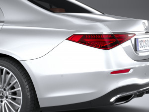 Mercedes-Benz S-class AMG Long 2021 3D Модель