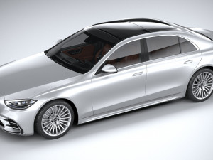 Mercedes-Benz S-class AMG Long 2021 3D Модель