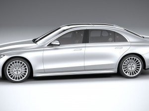 Mercedes-Benz S-class AMG Long 2021 3D Модель