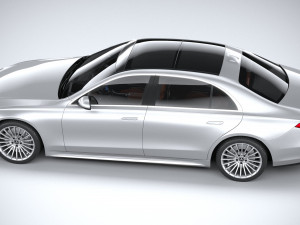 Mercedes-Benz S-class AMG Long 2021 3D Модель