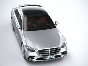 Mercedes-Benz S-class AMG Long 2021 3D Модель