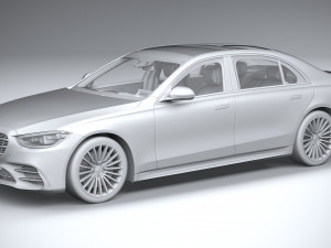 Mercedes-Benz S-class AMG Long 2021 3D Модель