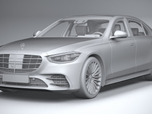Mercedes-Benz S-class AMG Long 2021 3D Модель