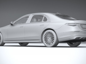 Mercedes-Benz S-class AMG Long 2021 3D Модель