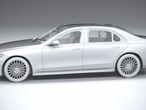 Mercedes-Benz S-class AMG Long 2021 3D Модель
