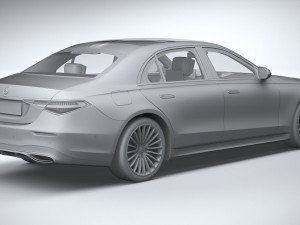 Mercedes-Benz S-class AMG Long 2021 3D Модель