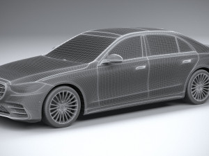 Mercedes-Benz S-class AMG Long 2021 3D Модель