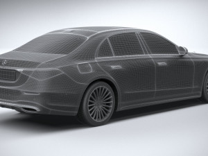 Mercedes-Benz S-class AMG Long 2021 3D Модель