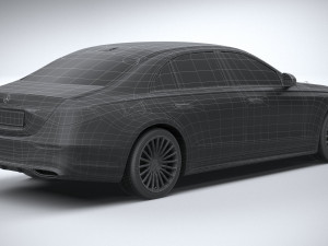 Mercedes-Benz S-class AMG Long 2021 3D Модель