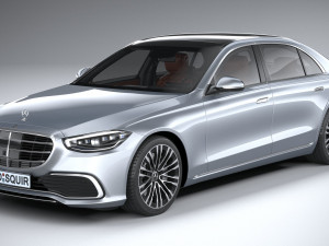 Mercedes-Benz S-class Long 2021 Modello 3D