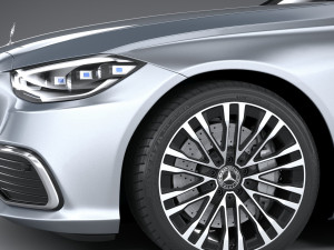 Mercedes-Benz S-class Long 2021 Modello 3D