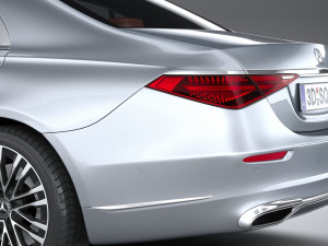 Mercedes-Benz S-class Long 2021 Modello 3D