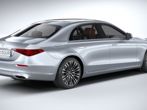Mercedes-Benz S-class Long 2021 Modello 3D