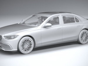Mercedes-Benz S-class Long 2021 Modello 3D