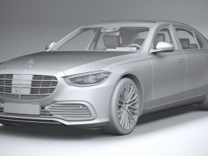 Mercedes-Benz S-class Long 2021 Modello 3D
