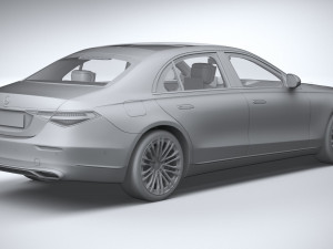 Mercedes-Benz S-class Long 2021 Modello 3D