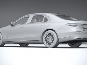 Mercedes-Benz S-class Long 2021 Modello 3D