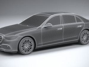 Mercedes-Benz S-class Long 2021 Modello 3D