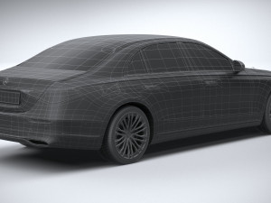 Mercedes-Benz S-class Long 2021 Modello 3D