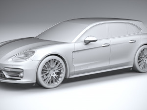 Porsche Panamera 4 E-hybrid Sport Turismo 2021 Modelo 3D