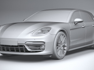 Porsche Panamera 4 E-hybrid Sport Turismo 2021 Modelo 3D