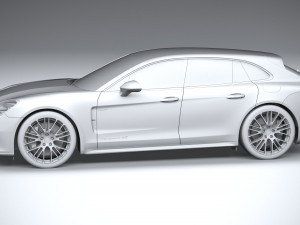 Porsche Panamera 4 E-hybrid Sport Turismo 2021 Modelo 3D