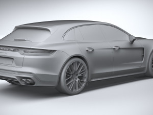 Porsche Panamera 4 E-hybrid Sport Turismo 2021 Modelo 3D
